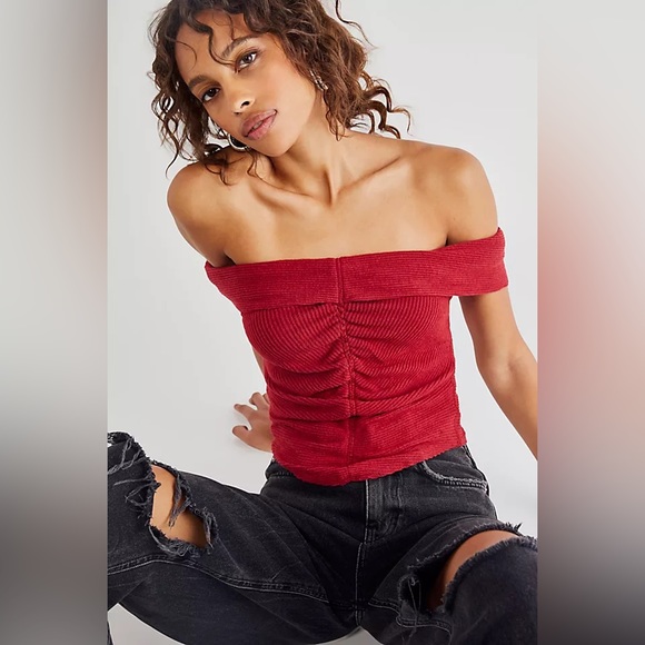 Free People Off The Shoulder Top - Picture 1 of 3
